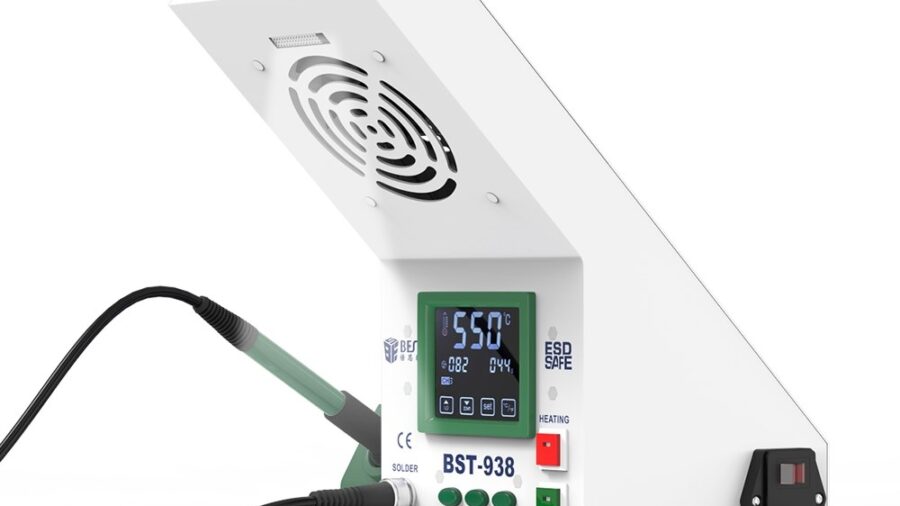 BEST Soldering Station BST-938 με σταθμό απορόφησης καπνού και LED φως