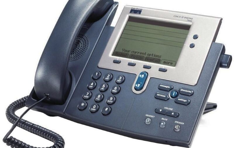 CISCO used IP Phone CP-7940G, Dark Gray