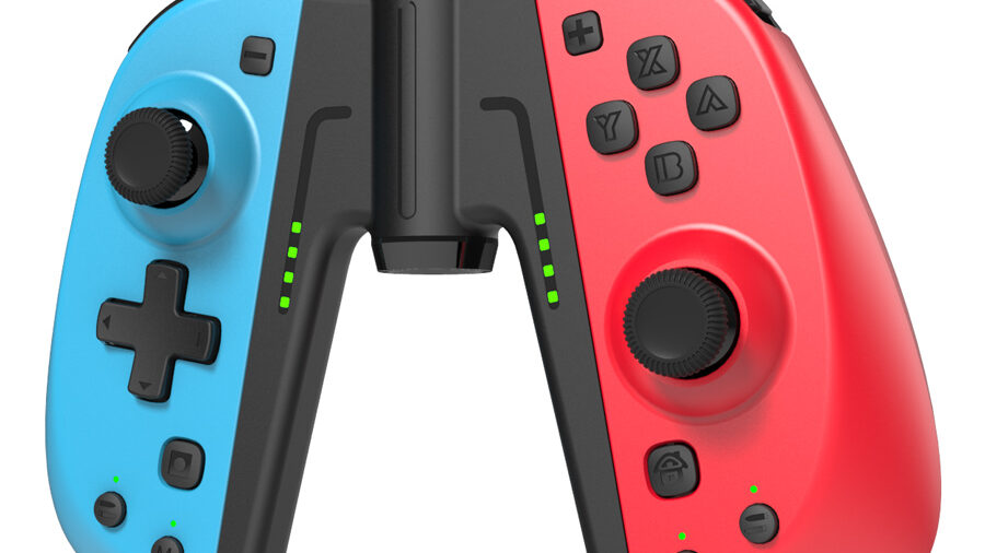 ROAR ασύρματο JoyCon gamepad RR-0015 για Nintendo Switch, μπλε & κόκκινο