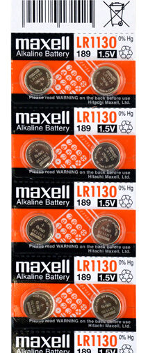 MAXELL αλκαλικές μπαταρίες LR1130, 1.5V, 10τμχ