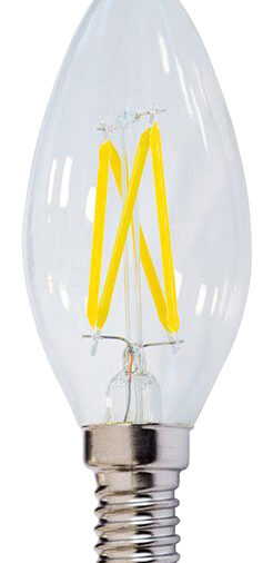 OPTONICA LED λάμπα Candle C35 Filament 1471, 4W, 4500K, E14, 400lm