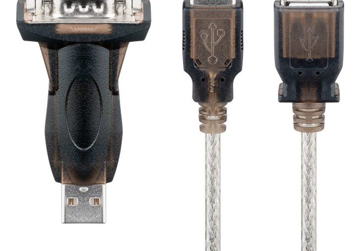 GOOBAY αντάπτορας/καλώδιο USB σε RS-232 93128, 1 Mbit/s, 1.5m, διάφανο