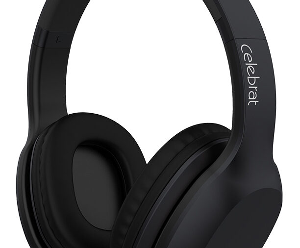 CELEBRAT Bluetooth headphones A18-BK, wireless & wired, μαύρο