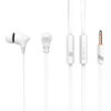 CELEBRAT earphones με μικρόφωνο G3, 3.5mm σύνδεση, Φ10mm, 1.2m, λευκά