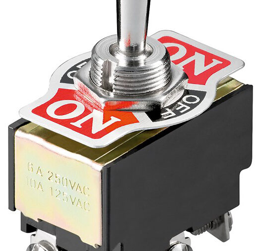 GOOBAY διακόπτης 10114, 6-pin, 2x ON-OFF-ON, 6A 250V