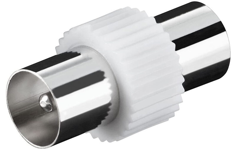 GOOBAY αντάπτορας καλωδίου coaxial 11535, αρσενικό, λευκό, 10τμχ