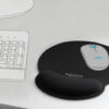 DELOCK Mousepad 12559 με στήριγμα καρπού, 252 x 227mm, μαύρο