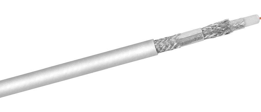 GOOBAY καλώδιο κεραίας 27518, 120dB, 75Ω, CCS, 100m, λευκό