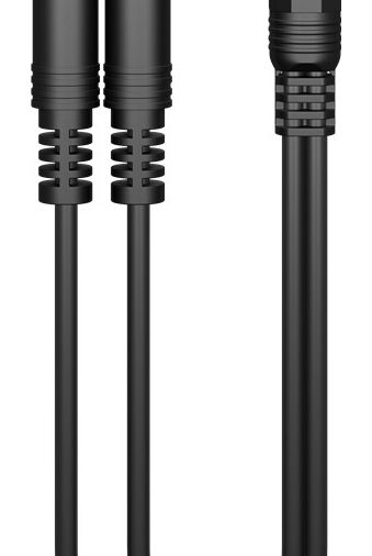 GOOBAY καλώδιο ήχου 3.5mm 50464, αρσενικό σε 2x θηλυκά, 0.2m, μαύρο