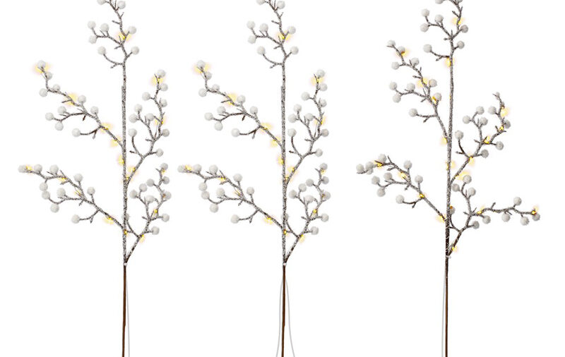 GOOBAY σετ LED φωτιστικό δέντρο 58256, 3000K, 5lm, IP44, 70cm, 3τμχ