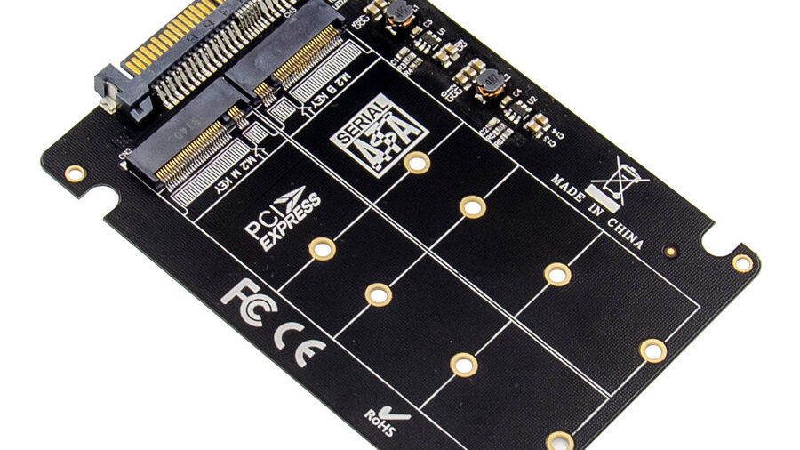 POWERTECH κάρτα επέκτασης U.2 SAS 2.5" σε M.2 B & M NGFF/NVME ST526