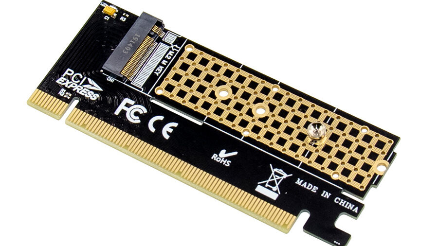 POWERTECH κάρτα επέκτασης 16x PCIe σε M.2 M Key NVMe ST529