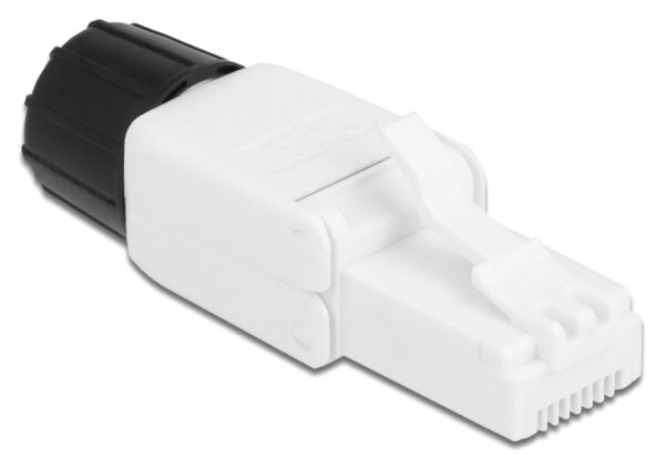 86977 DELOCK βύσμα RJ45 CAT 6 UTP 86977, tool-free, λευκό