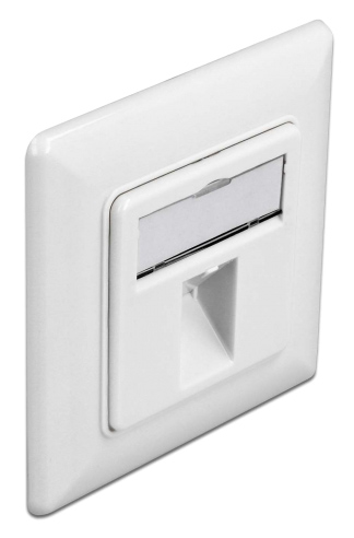 DELOCK Wall Outlet για Keystone 86981, 1 Port