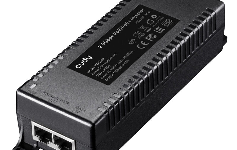 CUDY 2.5Gbps PoE+/PoE injector POE500, 30W