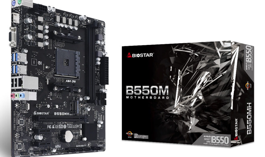 BIOSTAR μητρική B550MH, 2x DDR4, AM4, USB 3.2, uATX, Ver. 3.0