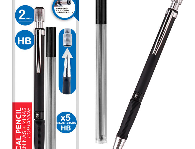 MP Mηχανικό μολύβι PE131, HB, 5x ανταλλακτικά, 2mm
