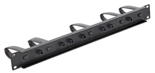 DELOCK cable management 43345 για rack 19"/1U, 5x γάντζοι, μαύρο