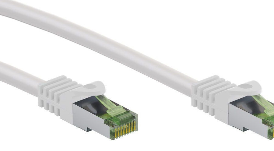 GOOBAY καλώδιο δικτύου 61104, CAT 8.1 S/FTP, copper, GHMT, 1m, λευκό