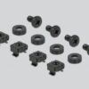DELOCK cable management 66659 για rack 19"/1U, 5x γάντζοι, μαύρο