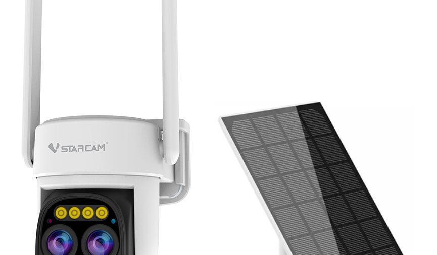 VSTARCAM smart ηλιακή κάμερα CB67D, 10000mAh, IP66, 3MP, WiFi, PTZ