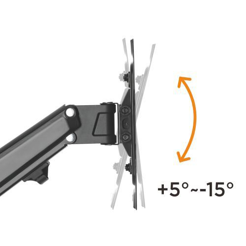 BRATECK επιτοίχια βάση LDA33-222 για τηλεόραση 23-43" έως 23kg, full motion