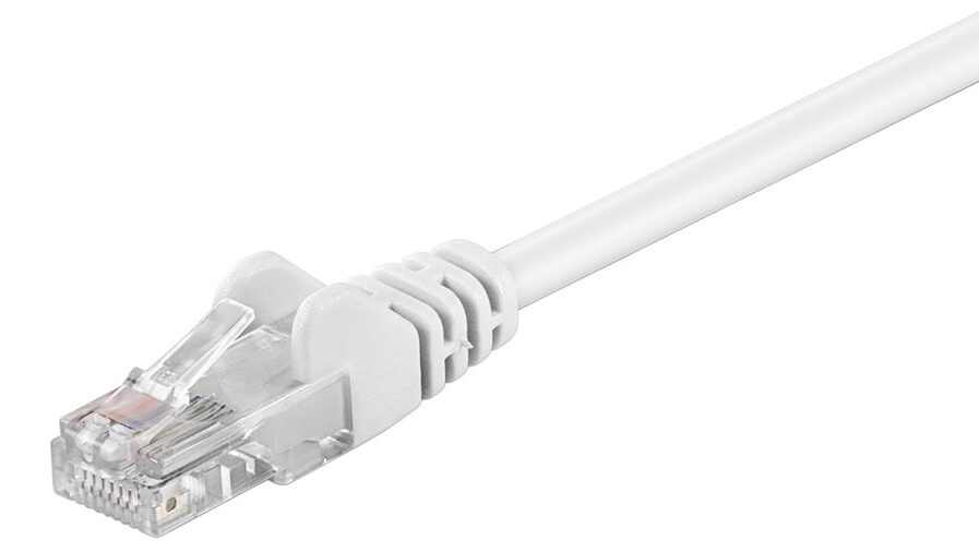 GOOBAY καλώδιο δικτύου 68502, CAT 5e U/UTP, 100 MHz, CCA, 10m, λευκό