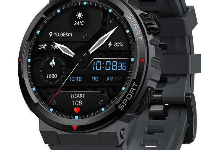 ZEBLAZE smartwatch Ares 3 Plus, heart rate, 1.43" AMOLED, IP68, μαύρο