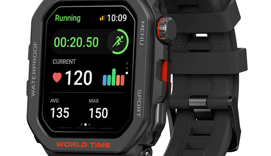 ZEBLAZE smartwatch Ares GPS, heart rate, 1.75" IPS, GPS, 3 ATM, μαύρο