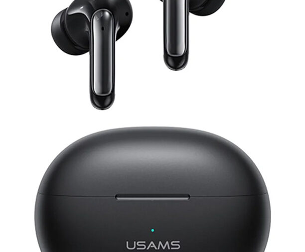 USAMS earphones με θήκη φόρτισης US-XD19, TWS, ENC, Φ13mm, μαύρα