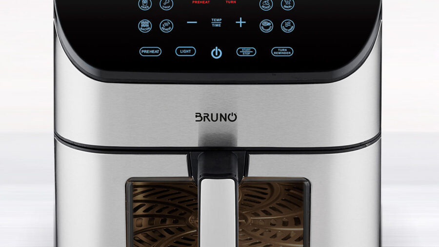 BRUNO BRN-0194, Φριτέζα Αέρος 8lt, 1800W, Inox-Μαύρη