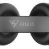 DOQAUS headphones DESIGN 1, ασύρματα & ενσύρματα, Φ40mm, 600mAh, μαύρα/καφέ