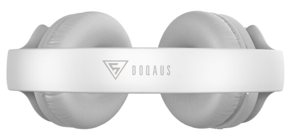 DOQAUS headphones DESIGN 1, ασύρματα & ενσύρματα, Φ40mm, 600mAh, γκρι