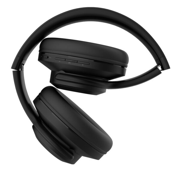 DOQAUS headphones DESIGN 2, ασύρματα & ενσύρματα, Φ40mm, 600mAh, μαύρα