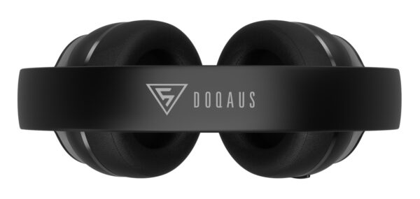 DOQAUS headphones DESIGN 3, ασύρματα & ενσύρματα, Φ40mm, 600mAh, μαύρα