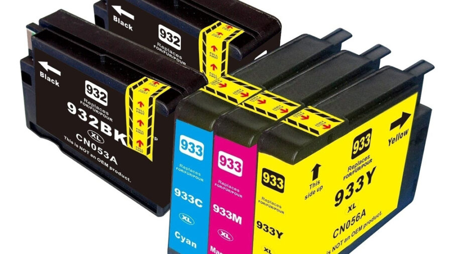 Σετ συμβατά Inkjet για HP, 2x 932XL μαύρο, 1x 933XL magenta, 1x 933XL κίτρινο, 1x 933XL κυανό