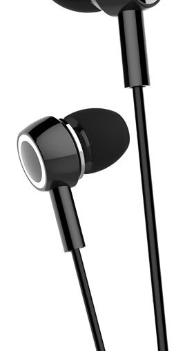 USAMS earphones με μικρόφωνο EP-12, 3.5mm σύνδεση, Φ10mm, 1.2m, μαύρα