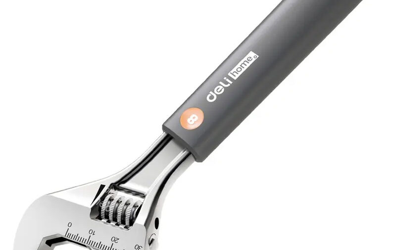 DELI γαλλικό κλειδί HT1508C, ρυθμιζόμενο 0-30mm, 200mm