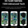 TW INCELL LCD για iPhone 7 Plus, camera-sensor ring, earmesh, λευκή