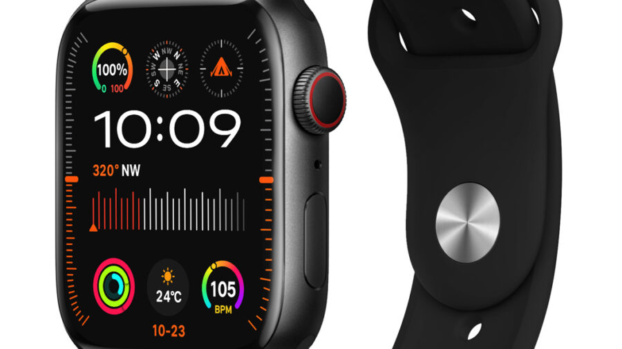 INTIME smartwatch 9 Pro Max, 2.1" AMOLED, IP67, ηχείο & mic, μαύρο