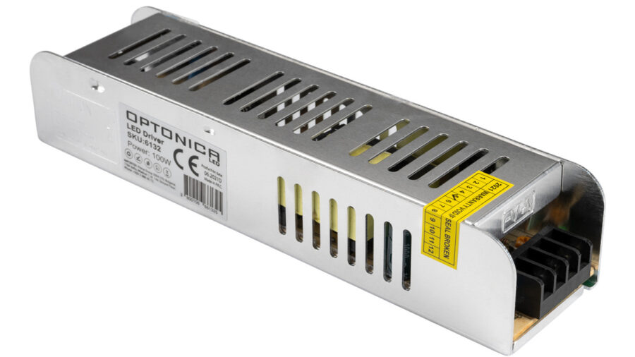 OPTONICA τροφοδοτικό LED καλωδιοταινίας 6132, 100W, 12V/8.5A