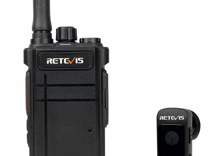 RETEVIS ασύρματος πομποδέκτης RB637 με Bluetooth ακουστικό, PMR, 16 κανάλια, μαύρος