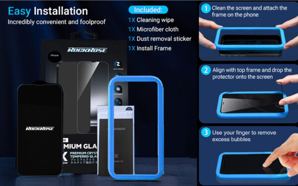 ROCKROSE tempered glass 2.5D Sapphire Full Cover για iPhone 14 Plus