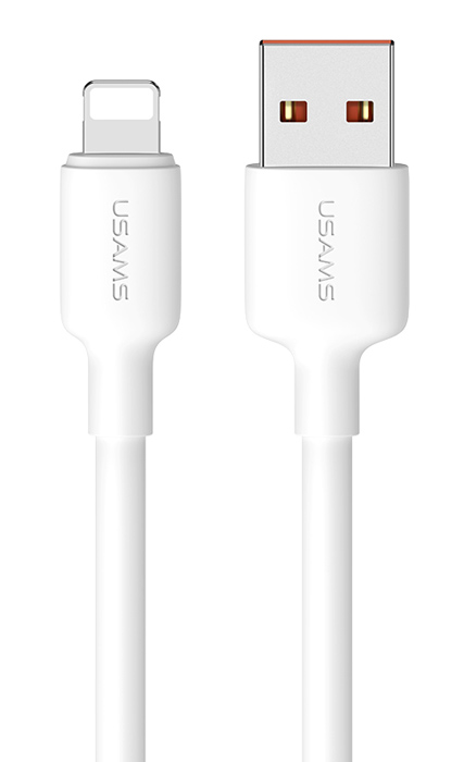 USAMS καλώδιο Lightning σε USB US-SJ604, 12W, 1m, λευκό