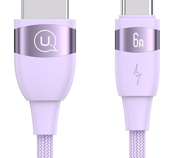 USAMS καλώδιο USB-C σε USB US-SJ630, 66W, 480Mbps, 1.2m, μωβ