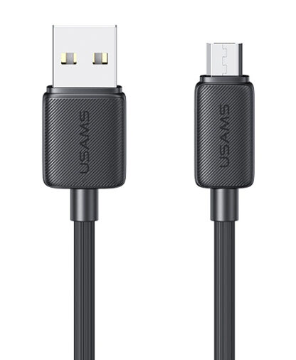 USAMS καλώδιο micro USB σε USB US-SJ690, 10W, 480Mbps, 1m, μαύρο