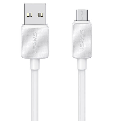 USAMS καλώδιο micro USB σε USB US-SJ690, 10W, 480Mbps, 1m, λευκό