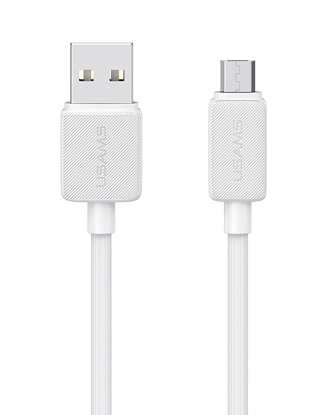 USAMS καλώδιο micro USB σε USB US-SJ690, 10W, 480Mbps, 1m, λευκό