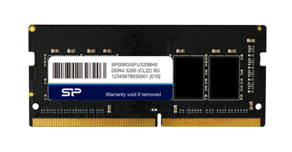 SILICON POWER industrial μνήμη DDR4 SODIMM SP008GISFU320BH0, 8GB, 3200MHz, CL22, -20~95 °C