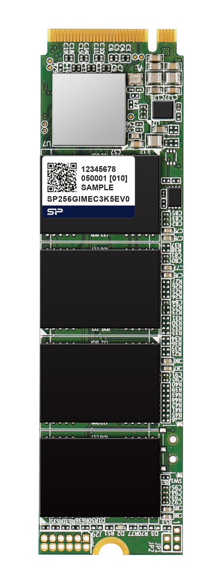 SILICON POWER industrial SSD NVMe PCIe Gen3x4 M.2 2280 MEC3K0E, 256GB, 2.600/2.000MBps, 3D TLC, -20~75 °C